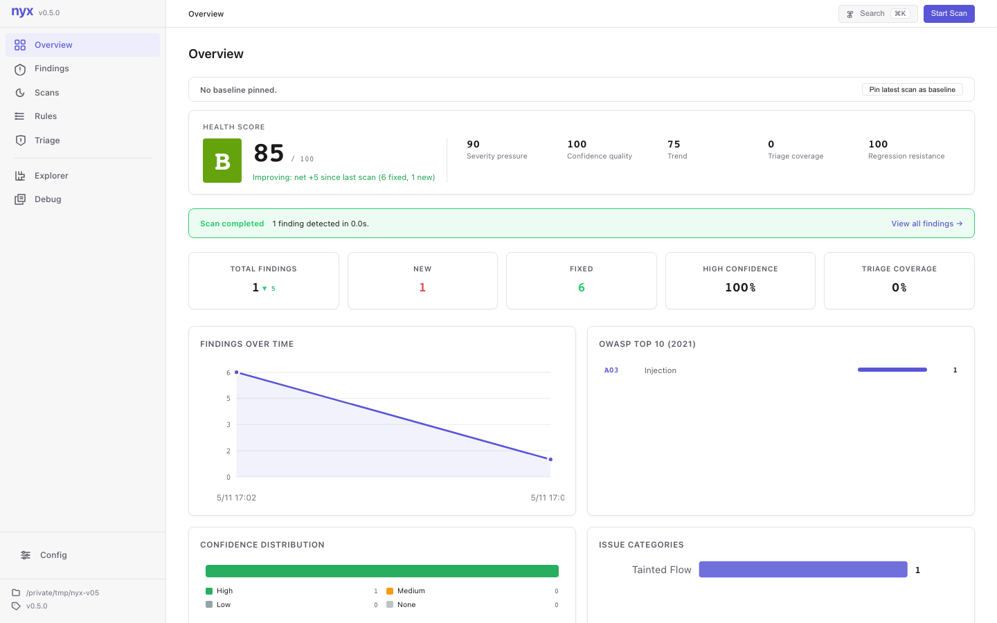 Nyx 0.5.0 release visual